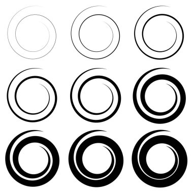 Soyut spiral, büküm. 