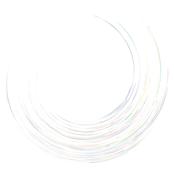 Tourbillon détaillé, élément en spirale. Tourbillon, effet tourbillon. Sapin — Image vectorielle