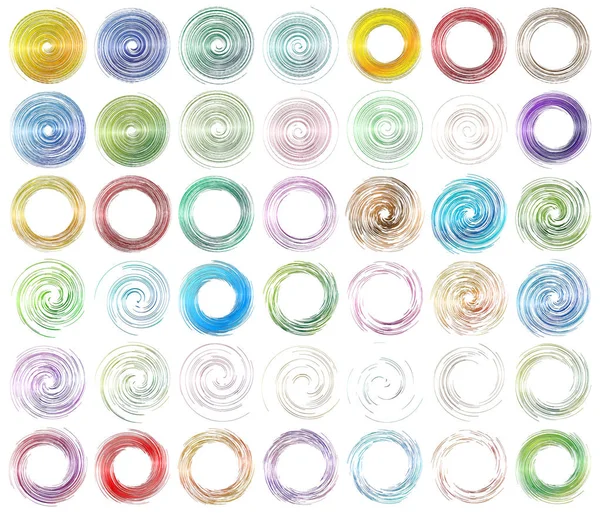 Espiral abstracta, giro. Remolino radial, giro ondulado, curvas líneas el — Archivo Imágenes Vectoriales