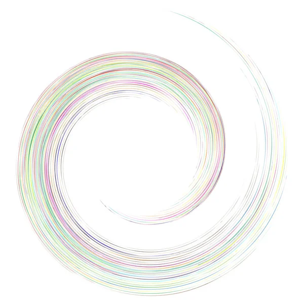 Giro detallado, elemento espiral. Whirlpool, efecto remolino. Cir. — Vector de stock