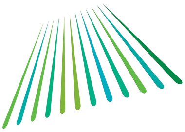 Perspektifte 3b çizgiler deseni. Eğik, eğimli çizgiler. Dimi