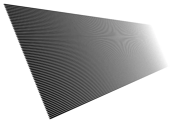 3D-lijnen patroon in perspectief. Schuine, schuine strepen. Dimi — Stockvector