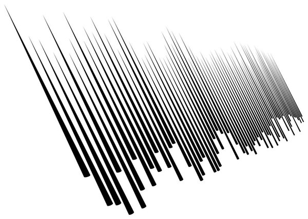 Трехмерная линия в перспективе. Обликовые, косые полоски. Dimi
