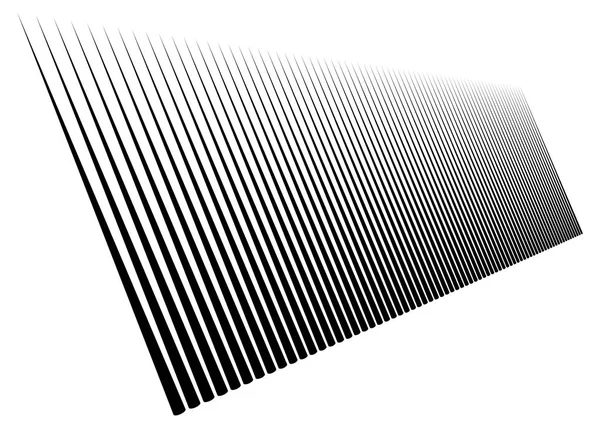 3d lines pattern in perspective. Oblique, slanting stripes. Dimi — Stock Vector