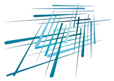 Izgara, dinamik çizgilerle örgü. Kesişen çizgiler. Düzensiz g