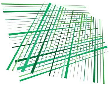 Izgara, dinamik çizgilerle örgü. Kesişen çizgiler. Düzensiz g