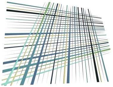 Izgara, dinamik çizgilerle örgü. Kesişen çizgiler. Düzensiz g