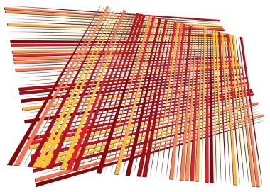 Izgara, dinamik çizgilerle örgü. Kesişen çizgiler. Düzensiz g