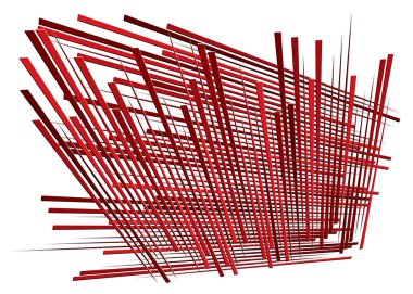 Izgara, dinamik çizgilerle örgü. Kesişen çizgiler. Düzensiz g
