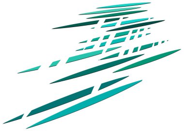 Izgara, aralıklı, kesik çizgilerle örgü. Kesişen dinamik