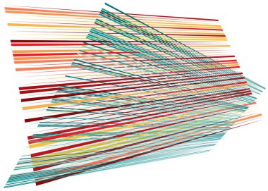 Izgara, dinamik çizgilerle örgü. Kesişen çizgiler. Düzensiz g