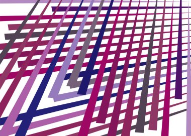 Izgara, dinamik çizgilerle örgü. Kesişen çizgiler. Düzensiz g