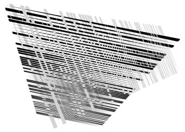 Izgara, dinamik çizgilerle örgü. Kesişen çizgiler. Düzensiz g