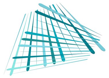 Izgara, dinamik çizgilerle örgü. Kesişen çizgiler. Düzensiz g