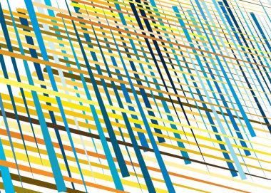 Izgara, dinamik çizgilerle örgü. Kesişen çizgiler. Düzensiz g