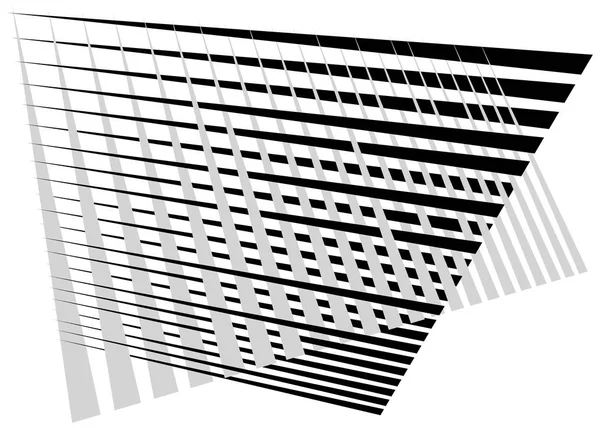 Rejilla, malla con líneas dinámicas. Intersección de rayas. Irregular g — Archivo Imágenes Vectoriales