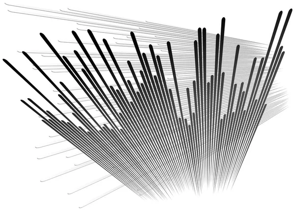 Grid, mesh met dynamische lijnen. Kruisende strepen. Onregelmatige g — Stockvector