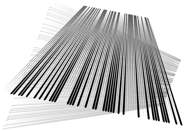 Сетка, сетка с динамическими линиями. Пересекающиеся полосы. Нерегулярные g — стоковый вектор