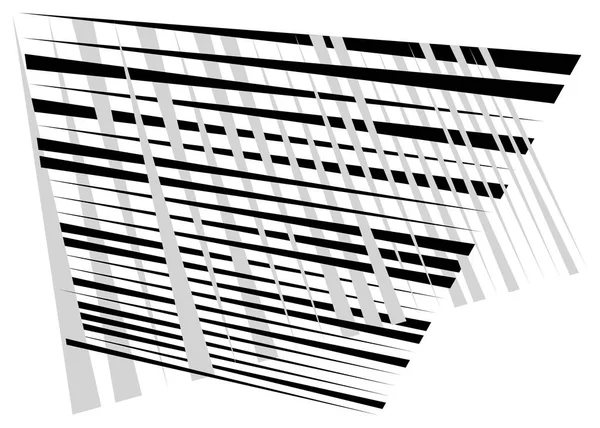 Grade, malha com linhas dinâmicas. A cruzar riscas. Irregular g —  Vetores de Stock