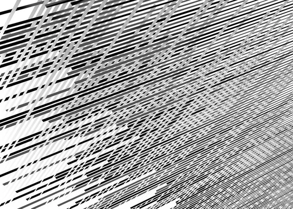 Grille, maillage avec lignes dynamiques. Rayures qui se croisent. Irrégulier g — Image vectorielle