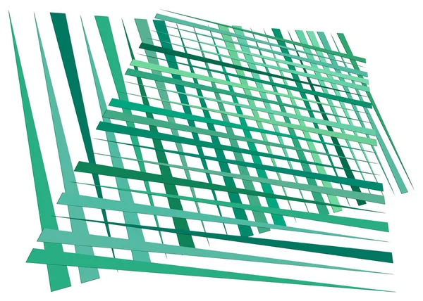 Rejilla, malla con líneas dinámicas. Intersección de rayas. Irregular g — Archivo Imágenes Vectoriales