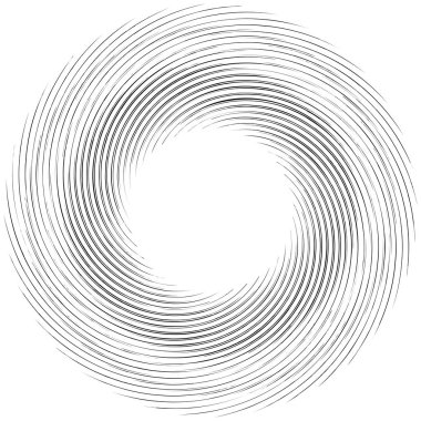 Ayrıntılı girdap, spiral eleman. Girdap, whirligig etkisi. Dairesel, dönen patlama çizgileri. Whirl radyal sözcüleri. Bobin, girdap soyut şekil