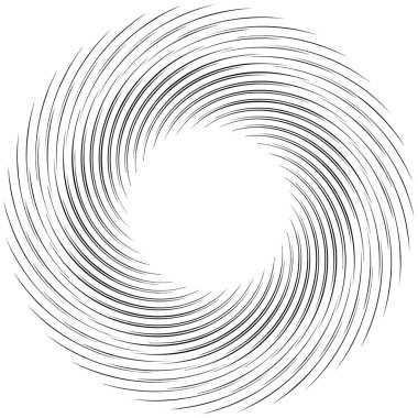 Ayrıntılı girdap, spiral eleman. Girdap, whirligig etkisi. Dairesel, dönen patlama çizgileri. Whirl radyal sözcüleri. Bobin, girdap soyut şekil