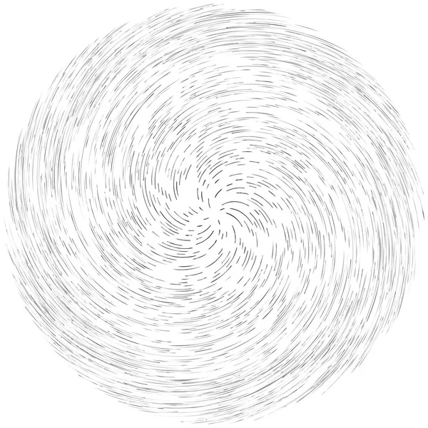 详细的旋转 螺旋元素 漩涡效果 旋转爆裂线 旋风径向辐条 旋转抽象形状 — 图库矢量图片