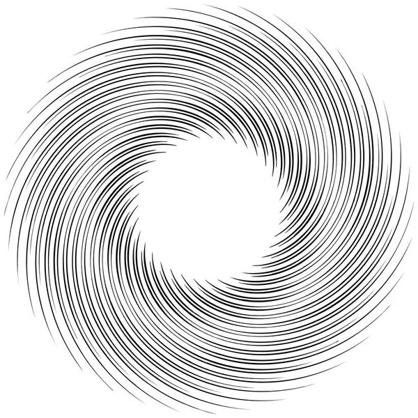 Ayrıntılı Girdap Spiral Eleman Girdap Whirligig Etkisi Dairesel Dönen Patlama — Stok Vektör