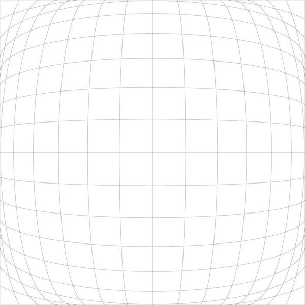 Circular Burst Convex Globe Sphere Orb Distort Inflate Design Pattern — Stock Vector