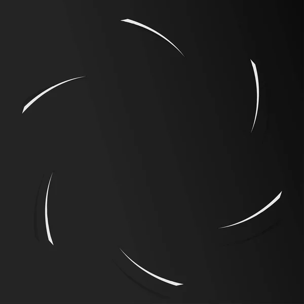 Spirale Abstraite Torsion Tourbillon Radial Courbe Tourbillonnante Élément Lignes Ondulées — Image vectorielle