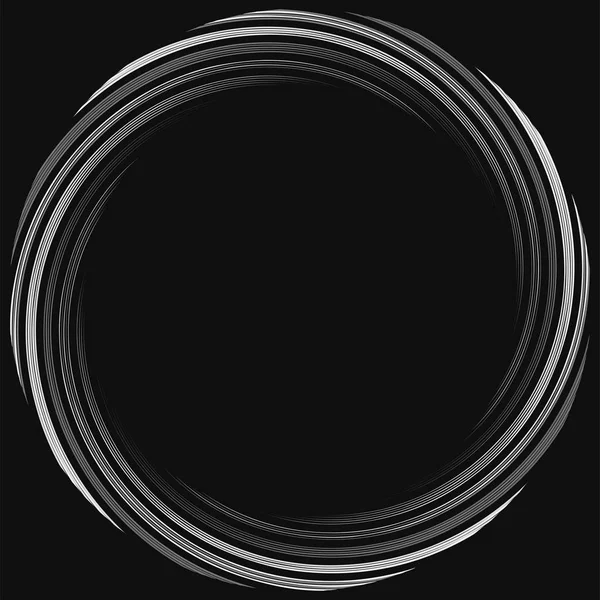 Spirale Astratta Torsione Vortice Radiale Curvy Vortice Elemento Linee Ondulate — Vettoriale Stock