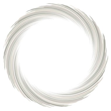 Soyut spiral, büküm. Radyal girdap, kıvrımlı, dalgalı çizgiler elemanı. Dairesel, eşmerkezli döngü deseni. Dön, girdap tasarımı. Kasırga, girdap illüstrasyon