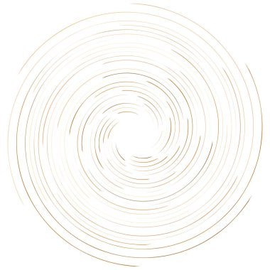 Soyut spiral, büküm. Radyal girdap, kıvrımlı, dalgalı çizgiler elemanı. Dairesel, eşmerkezli döngü deseni. Dön, girdap tasarımı. Kasırga, girdap illüstrasyon