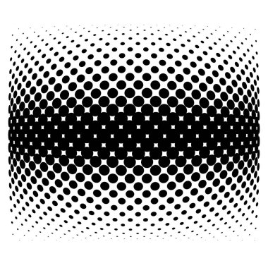 Yarım tonlu nokta. Noktalı, daireler desen. Küre, küre veya küre distorsiyon benekli. Diffüz radyal, yayılan şişkinlik, şişkinlik çözgü. Polka-nokta şişirmek tasarım. Soyut daireler dairesel geometrik desen