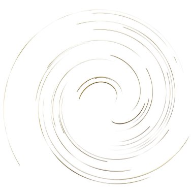 Soyut spiral, büküm. Radyal girdap, kıvrımlı, dalgalı çizgiler elemanı. Dairesel, eşmerkezli döngü deseni. Dön, girdap tasarımı. Kasırga, girdap illüstrasyon