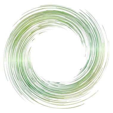 Soyut spiral, büküm. Radyal girdap, kıvrımlı, dalgalı çizgiler elemanı. Dairesel, eşmerkezli döngü deseni. Dön, girdap tasarımı. Kasırga, girdap illüstrasyon