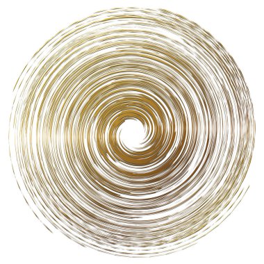 Soyut spiral, büküm. Radyal girdap, kıvrımlı, dalgalı çizgiler elemanı. Dairesel, eşmerkezli döngü deseni. Dön, girdap tasarımı. Kasırga, girdap illüstrasyon