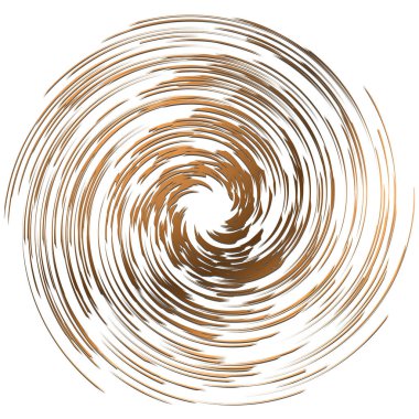Soyut spiral, büküm. Radyal girdap, kıvrımlı, dalgalı çizgiler elemanı. Dairesel, eşmerkezli döngü deseni. Dön, girdap tasarımı. Kasırga, girdap illüstrasyon