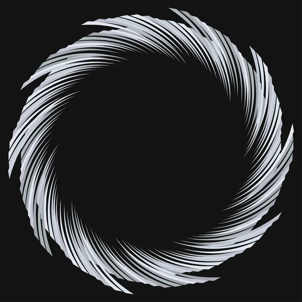 Abstrakt Spiral Twist Radiell Virvel Snurra Kurviga Vågiga Linjer Element — Stock vektor