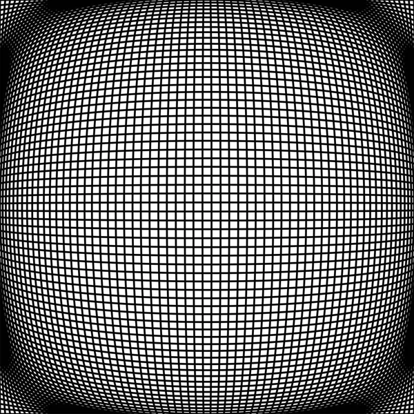 Éclatement Circulaire Globe Convexe Sphère Orbe Déforment Gonflez Motif Conception — Image vectorielle