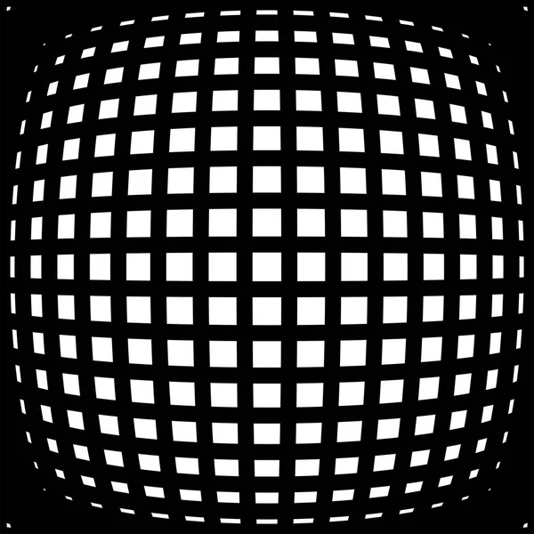 Трехмерный Круговой Взрыв Выпуклый Глобус Сфера Сфера Искажаются Надувной Рисунок — стоковый вектор
