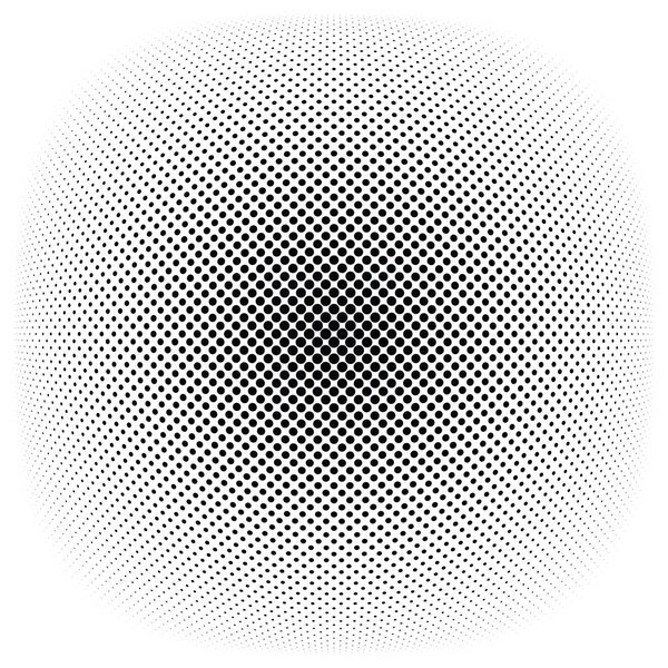 Half-tone dots, circles, dotted element. Sphere, orb or globe distortion speckles. Diffuse radial, radiating bloat, bulge warp. Polka-dot inflate design. Circular geometric pattern, abstract circles