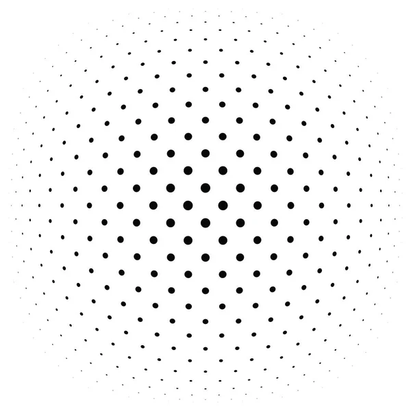 Prostorový Kruhový Shluk Konvexní Koule Koule Deformuje Orb Nafouk Vzor — Stockový vektor