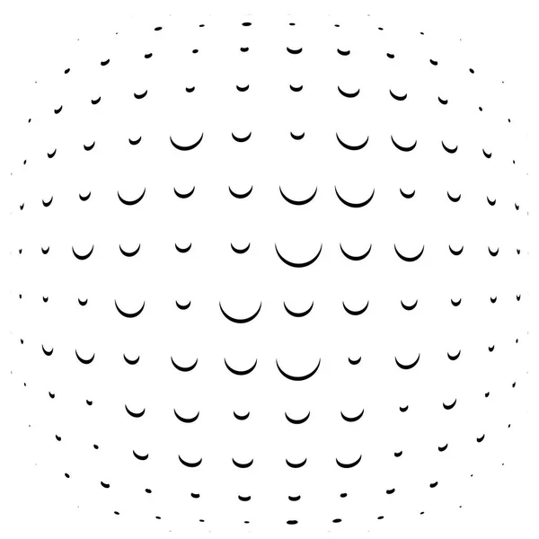 Трехмерный Круговой Взрыв Выпуклый Глобус Сфера Сфера Искажаются Надувной Рисунок — стоковый вектор
