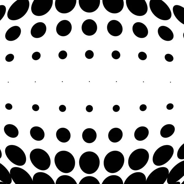 Des Points Demi Tons Dotée Motif Cercles Sphère Orbe Distorsion — Image vectorielle