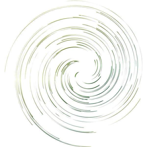 Spirale Astratta Torsione Vortice Radiale Curvy Vortice Elemento Linee Ondulate — Vettoriale Stock