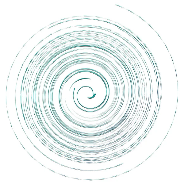 Espial Abstrato Torção Rodar Radial Girar Curvilíneo Linhas Onduladas Elemento —  Vetores de Stock