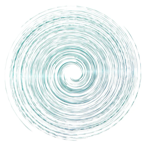 Espiral Abstracta Giro Remolino Radial Curvado Giratorio Elemento Líneas Onduladas — Vector de stock