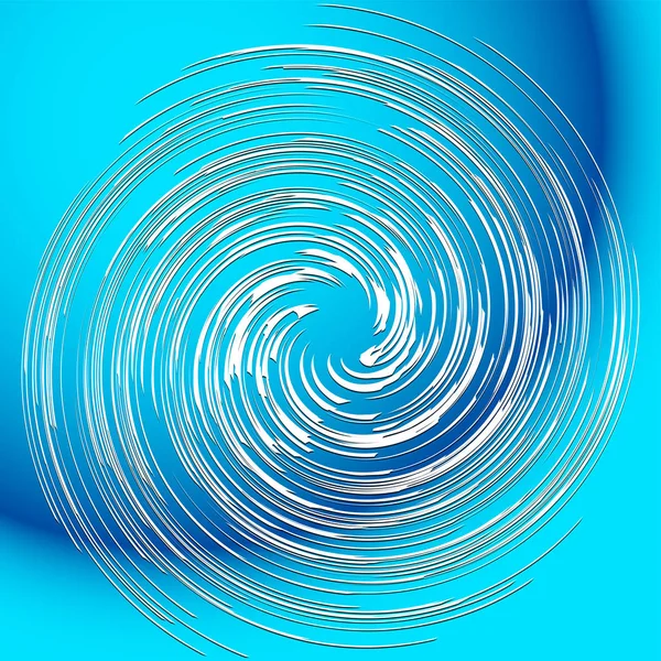 Espiral Abstracta Giro Remolino Radial Curvado Giratorio Elemento Líneas Onduladas — Vector de stock